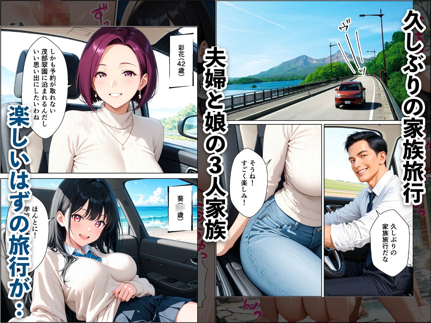 孕ませ温泉 〜元セフレの人妻と娘を堕とす温泉旅行〜 サンプル1
