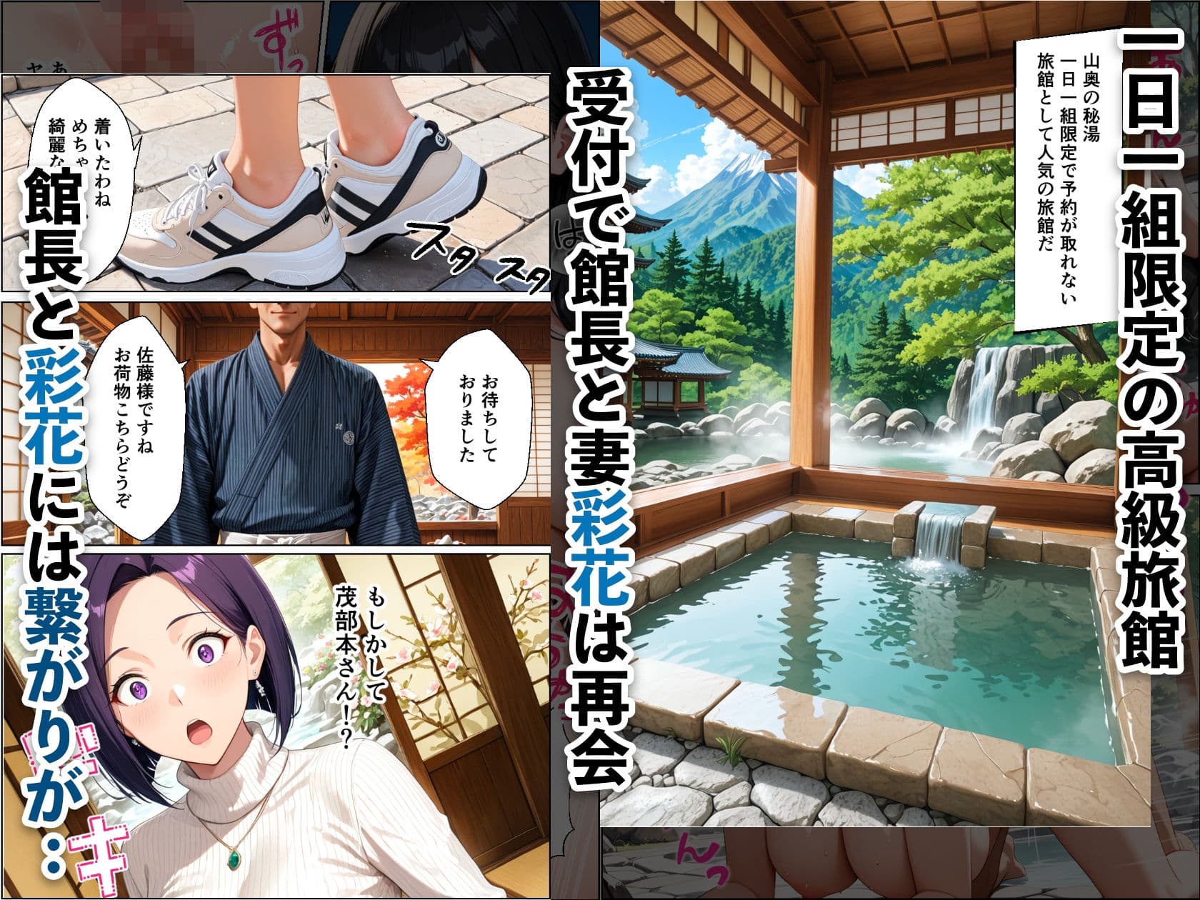 孕ませ温泉 〜元セフレの人妻と娘を堕とす温泉旅行〜 サンプル2
