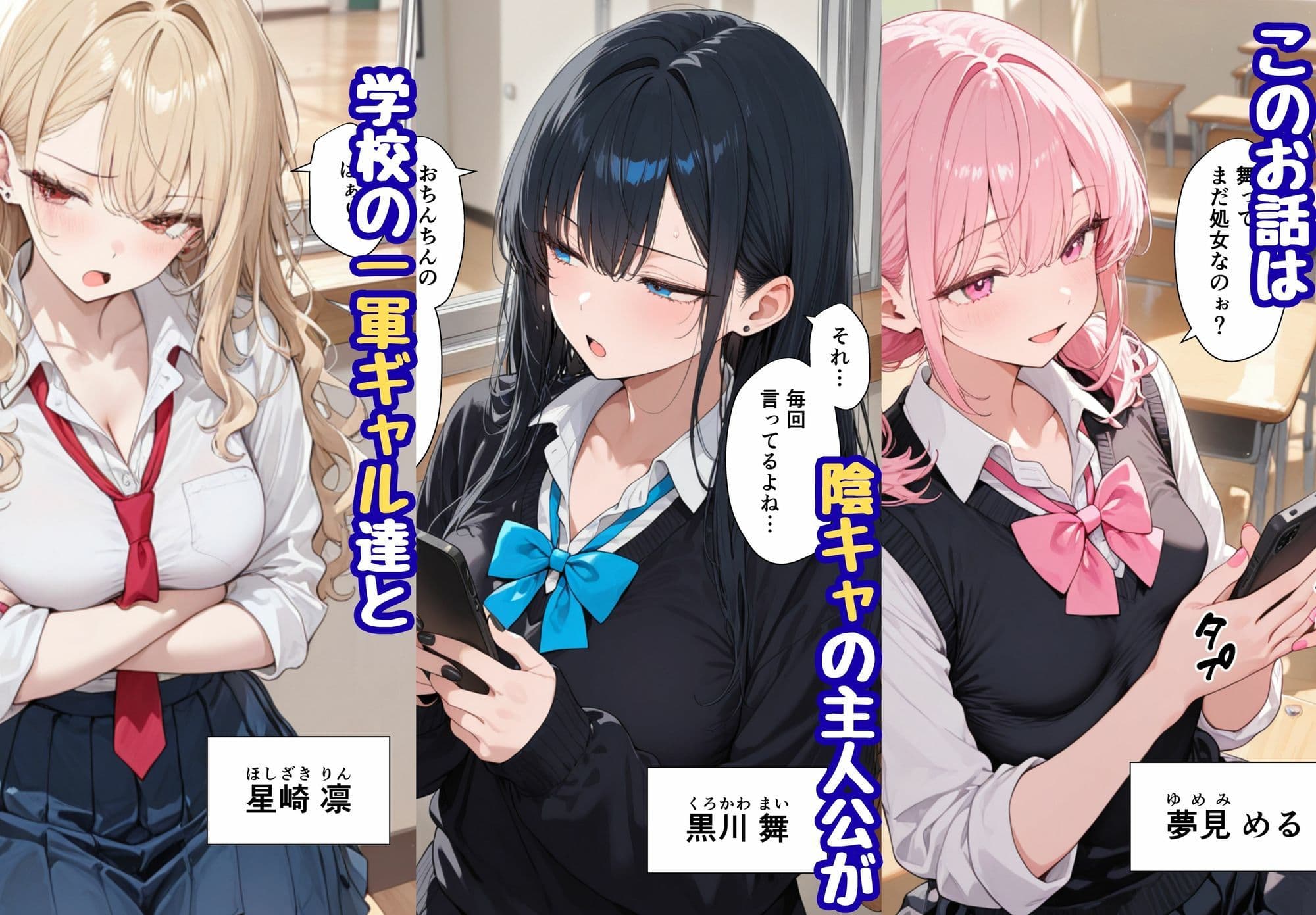 陰キャの僕がデカチンで学園の一軍ギャルとハーレムになった話 サンプル1