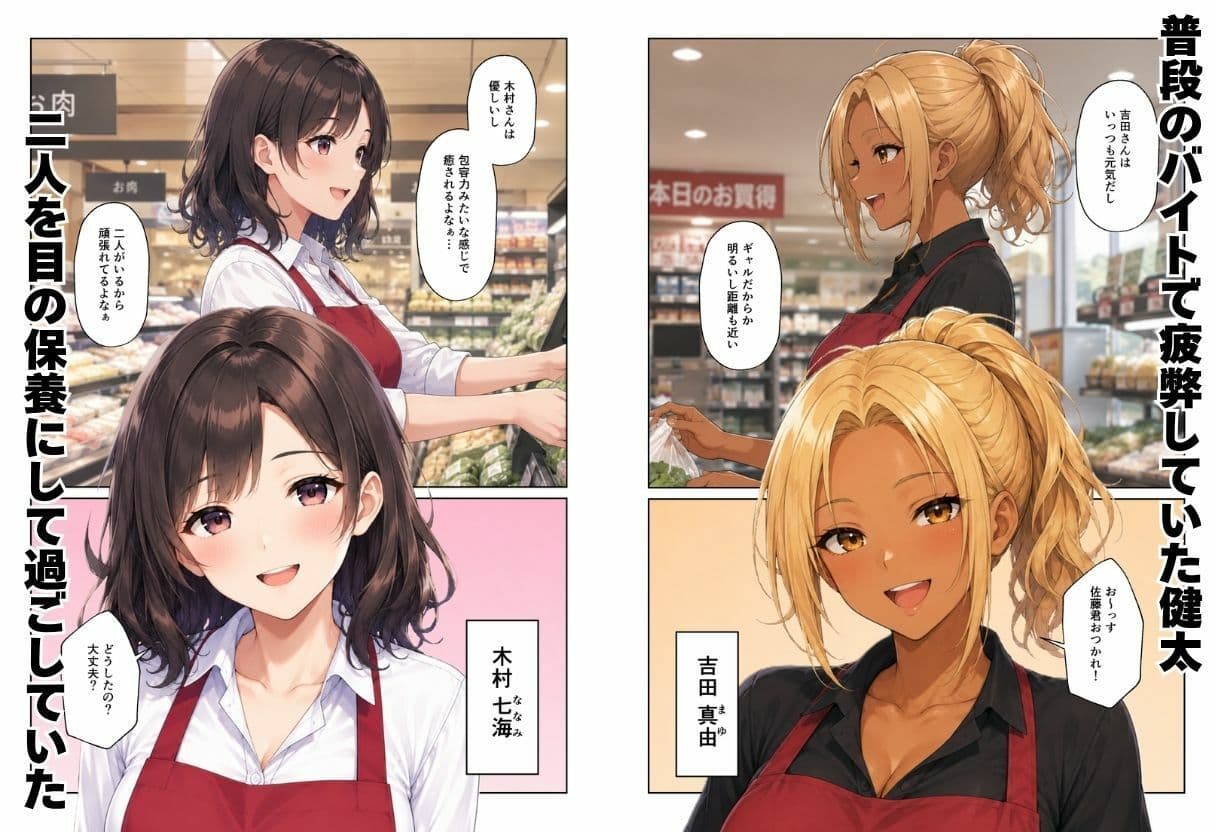 人妻ハーレム  バイト先のパート主婦とセックスしてセフレになった話 サンプル2