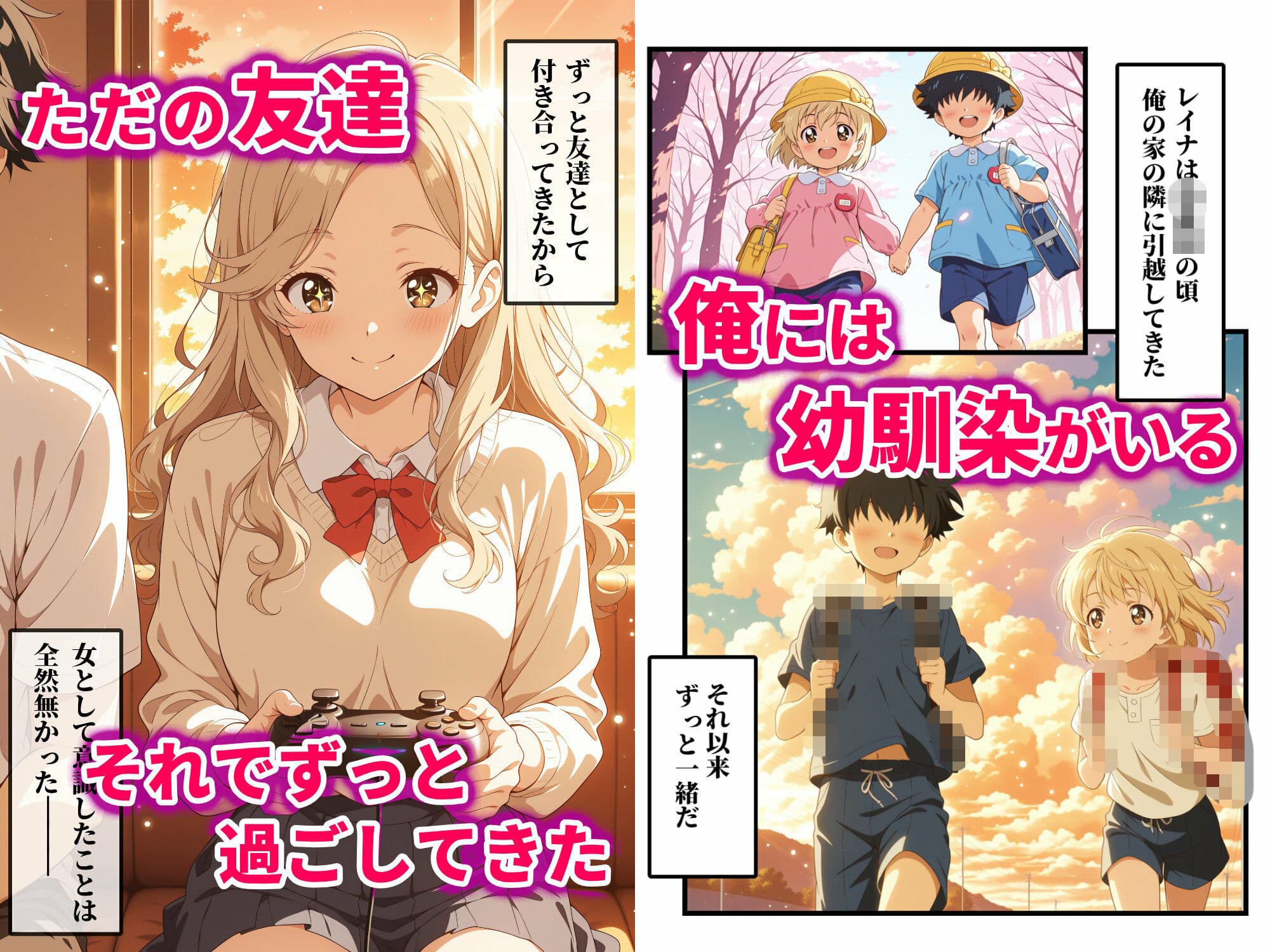 むっちりギャルに成長した幼馴染が、今でも俺の部屋に来るからセックスした話 サンプル1