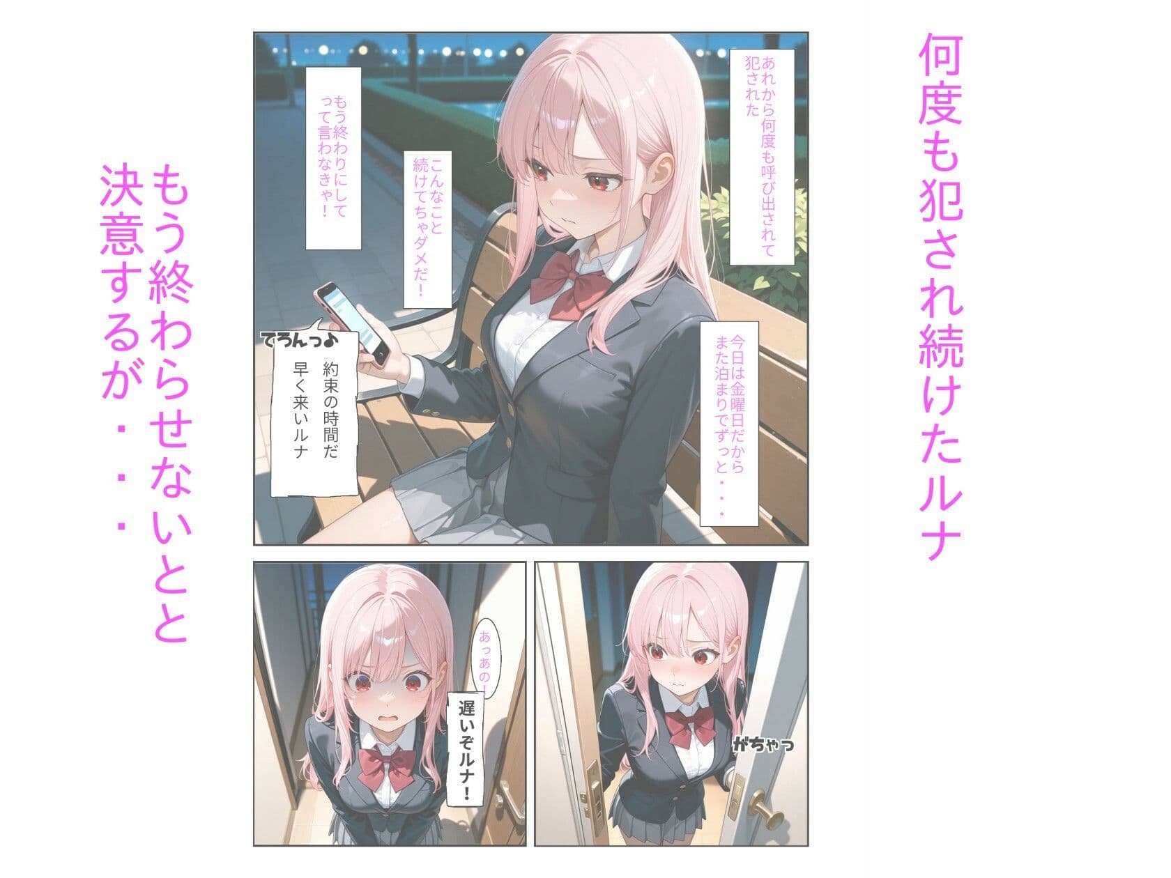ピンク髪●Kを堕として屈服させる話 その3 サンプル1