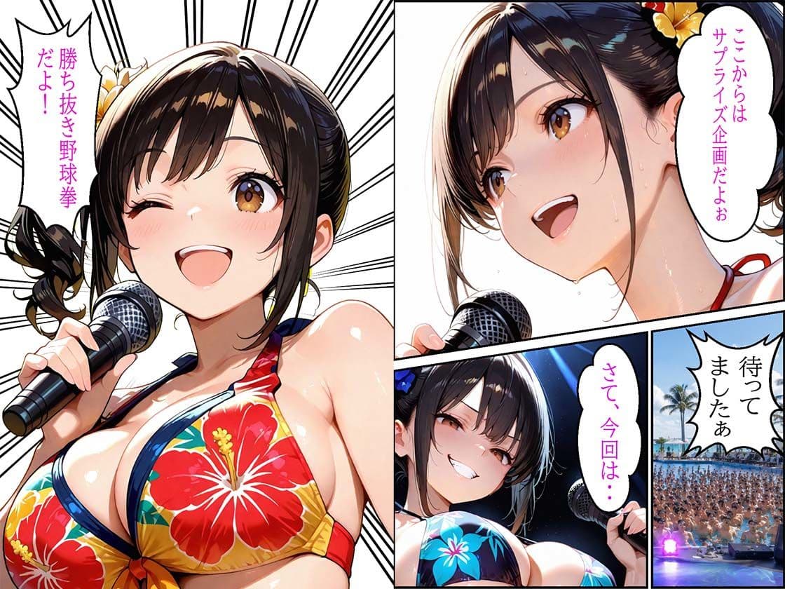 セックスアイドルの水上ライブ勝ち抜き野球拳で中出しセックス サンプル2