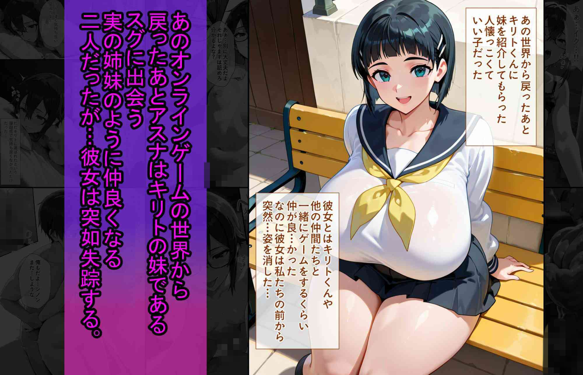爆乳J●  シノンちゃんが巨根おじさんに寝取られる  話1 サンプル3