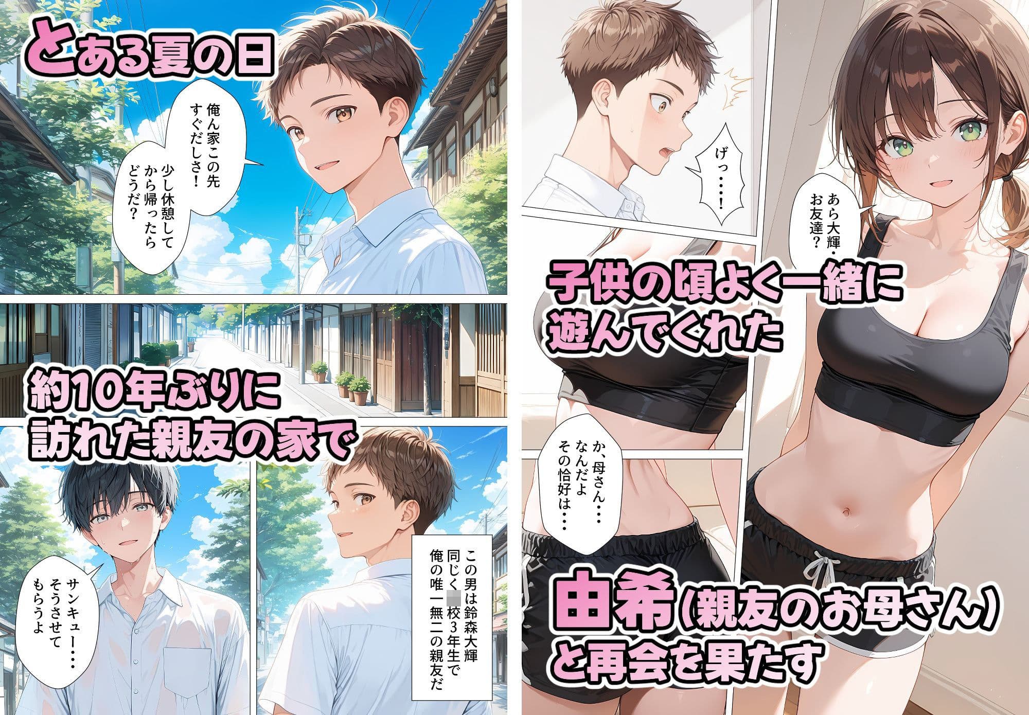 親友のお母さんに何度も種付けをした夏の夜 サンプル1