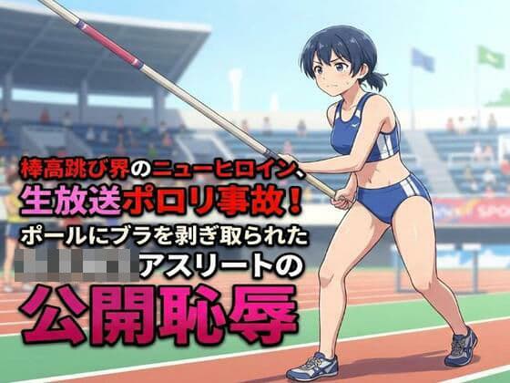 棒高跳び界のニューヒロイン、生放送ポロリ事故！ポールにブラを剥ぎ取られた女子校生アスリートの公開恥辱