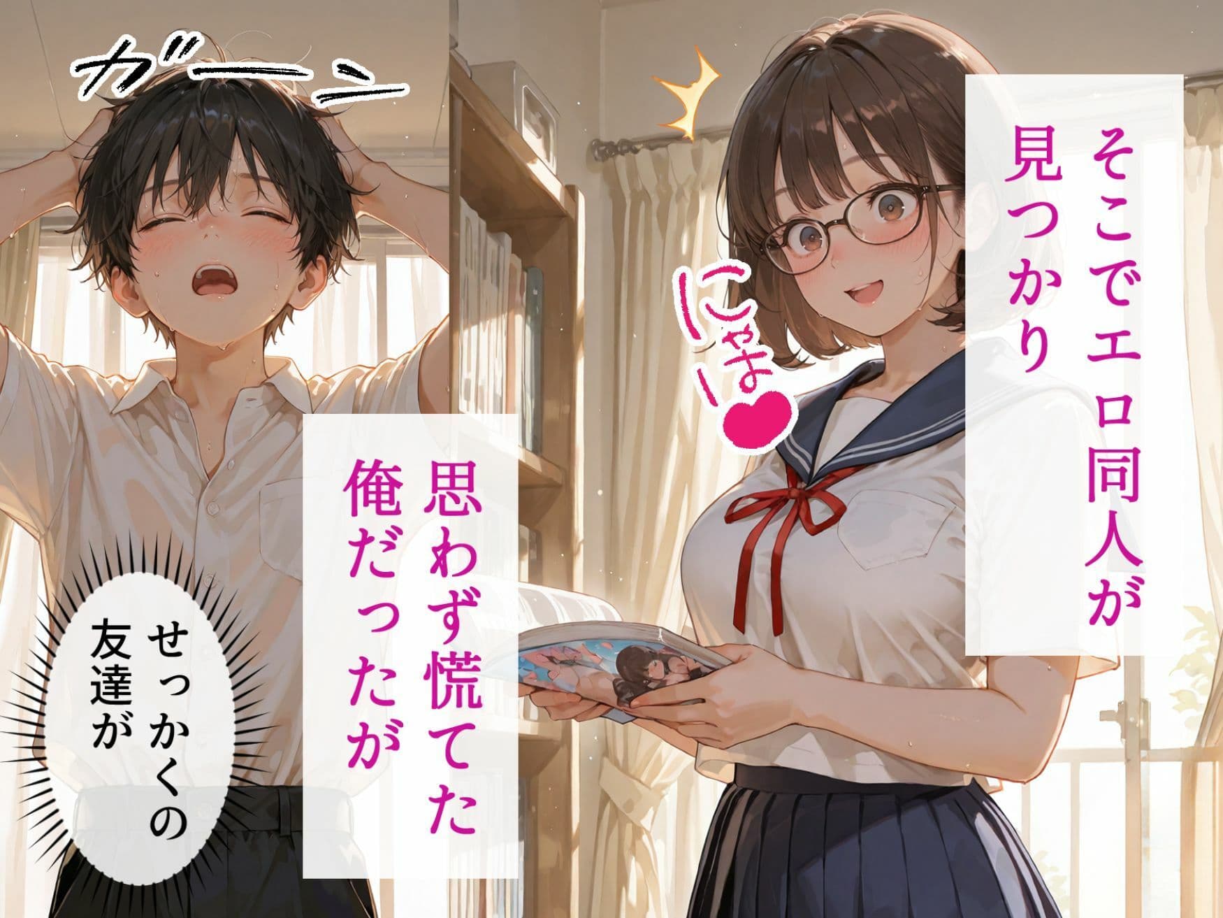 処女と童貞のオタクな二人が発情し過ぎて精液まみれになった件 サンプル5