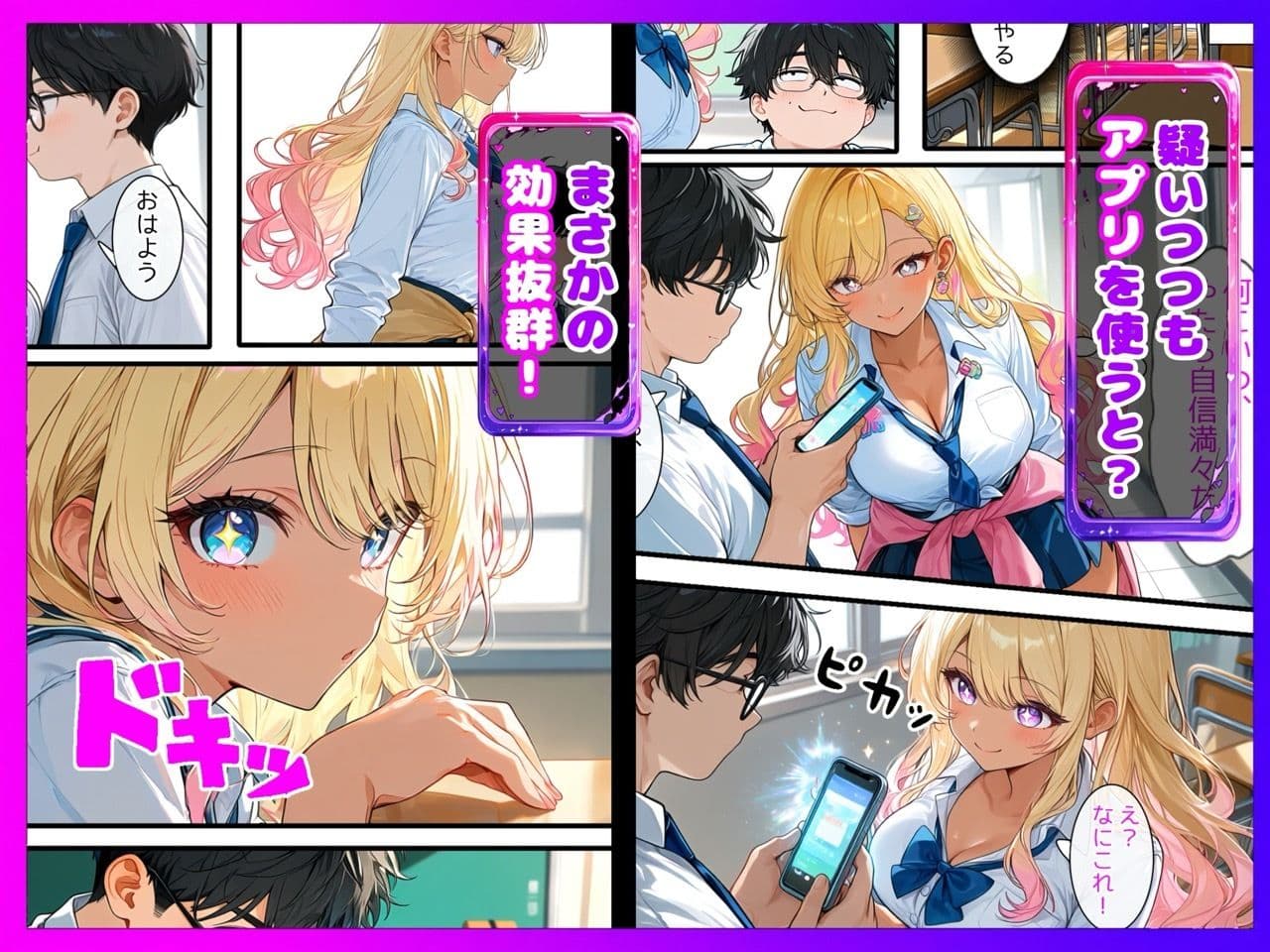 【陰キャ逆転】記憶操作アプリでいじめっ子の巨乳ギャルと清楚系を完堕ちわからせする話 サンプル4