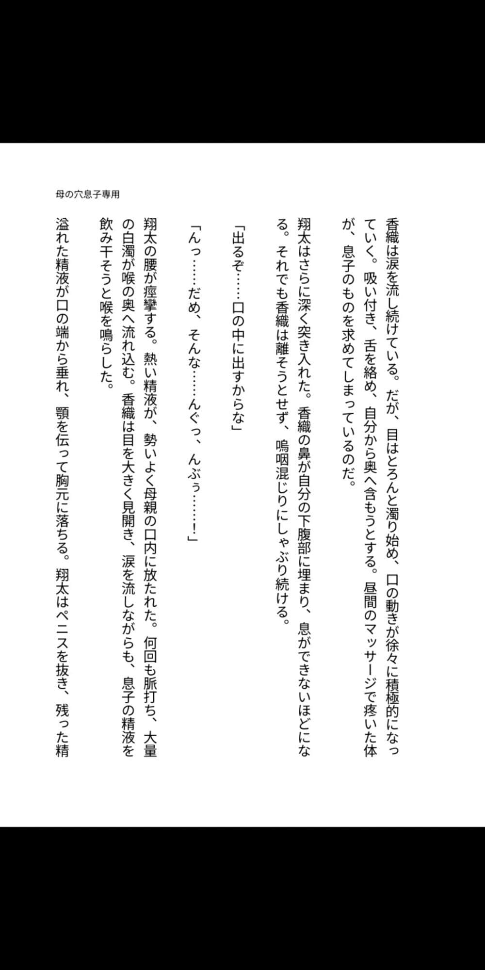 母の穴は、息子専用  〜熟母、禁忌に堕ちるまで〜 サンプル2