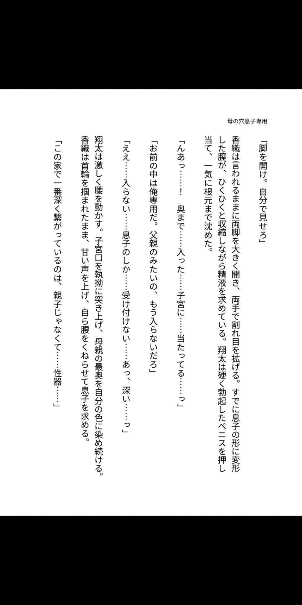 母の穴は、息子専用  〜熟母、禁忌に堕ちるまで〜 サンプル5