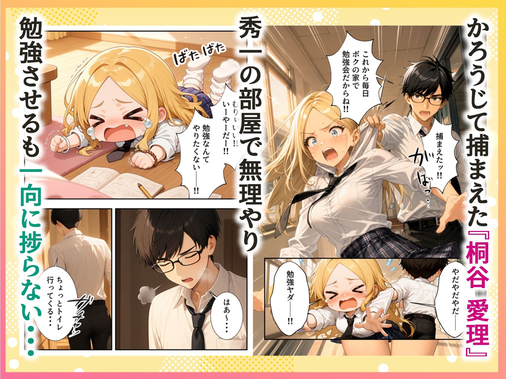 勉強嫌いな1軍ギャル達とデカチンがり勉くん サンプル2