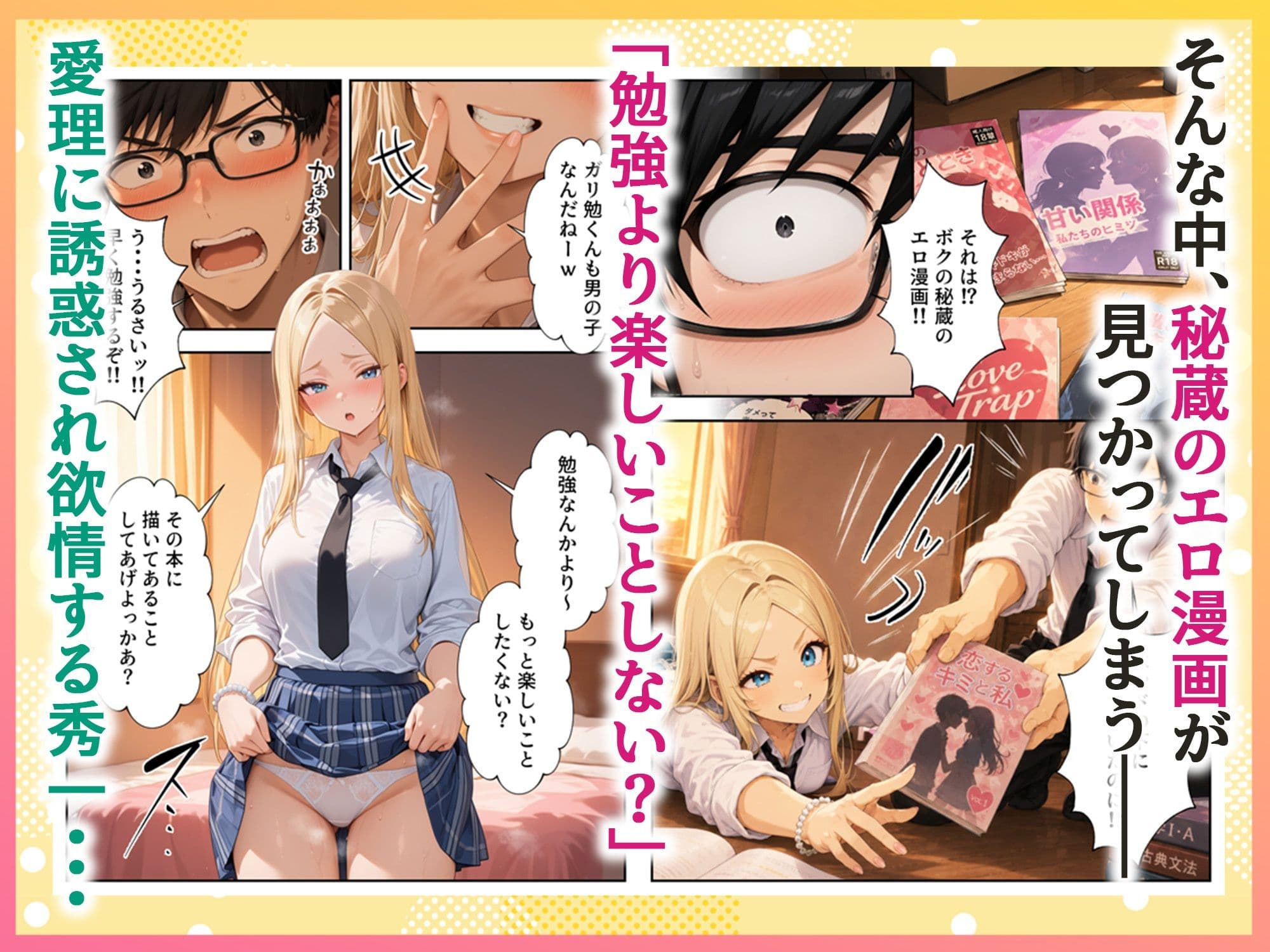 勉強嫌いな1軍ギャル達とデカチンがり勉くん サンプル3