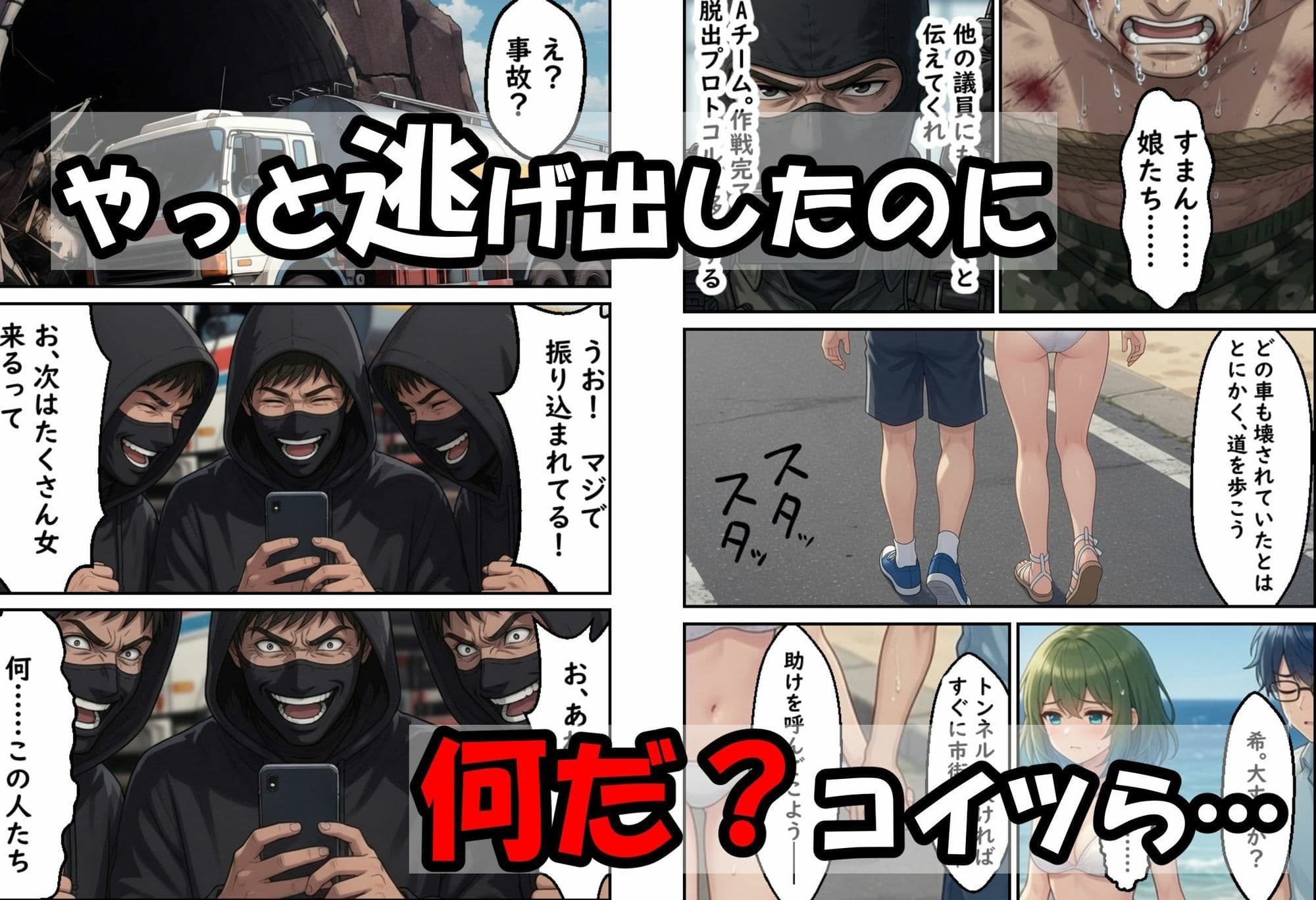 僕の新妻が海に押し寄せたテロリストに犯●れる訳がない サンプル6
