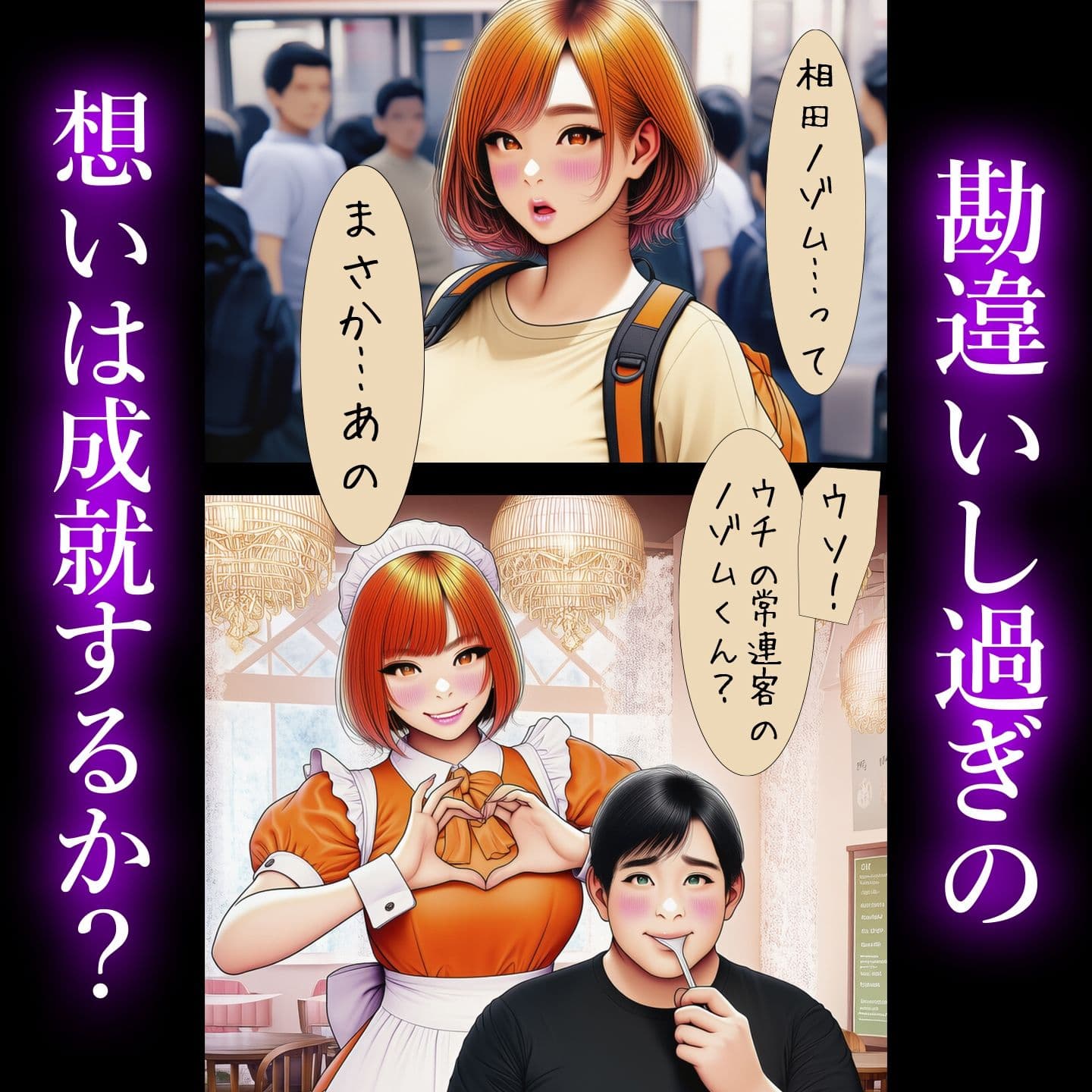 【TSF熟女化】完熟チェンジ 元男の中年モブ女が想いを遂げ豊満熟女百合カップルになるまで サンプル2