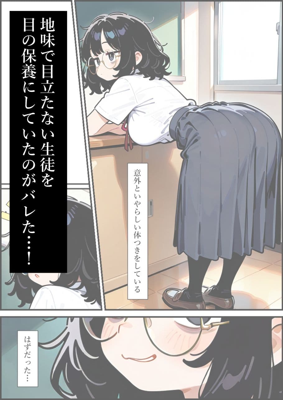 お仕置き狙いの地味子さん【セルフAIリメイクver】 サンプル1