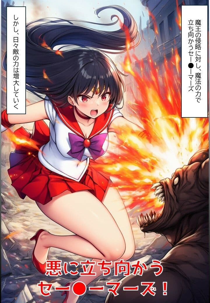 火星戦士の悪堕ち〜セー●ーマーズの受難〜 サンプル1