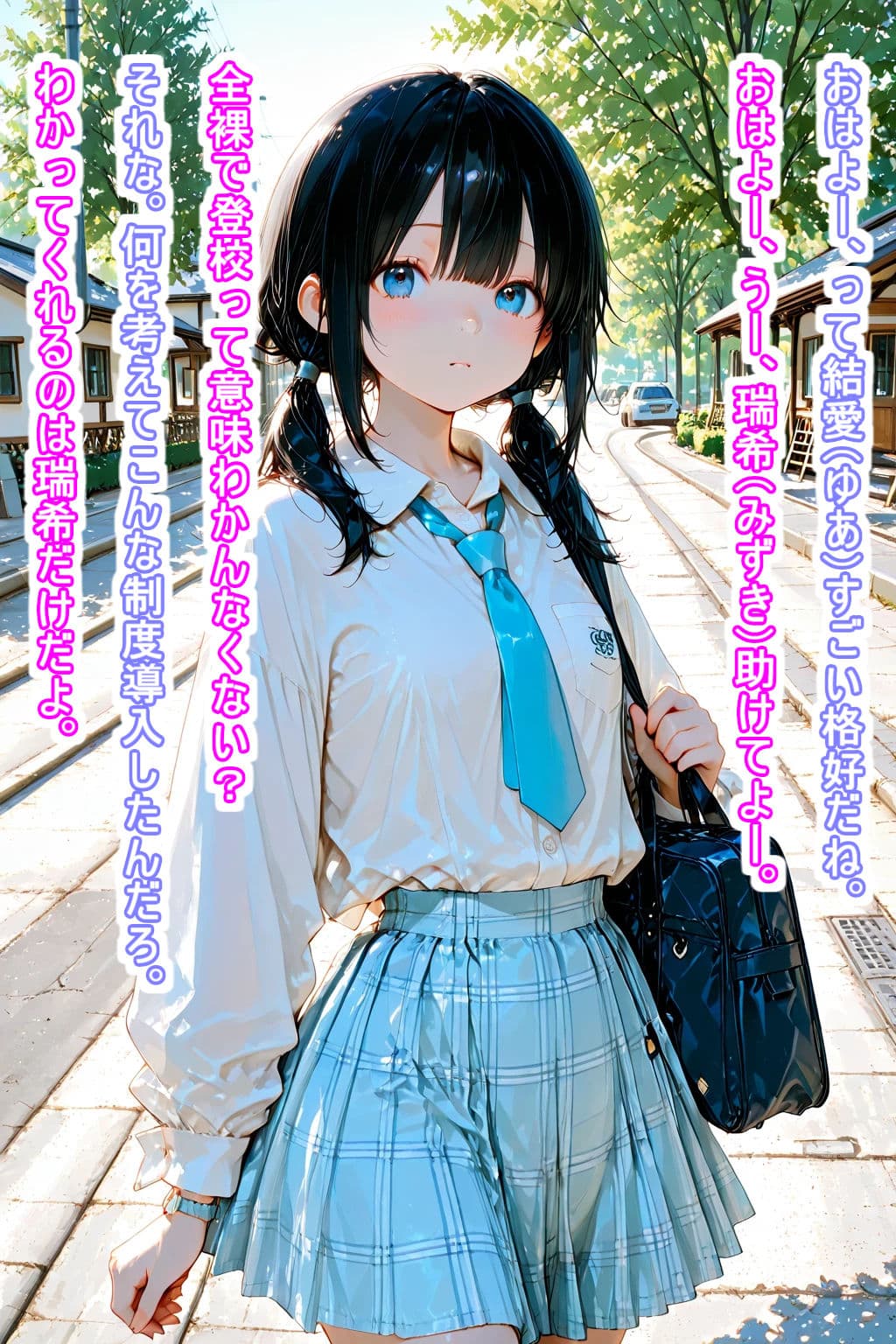 全裸登校制度  結愛の場合  〜クレイジーサイコふたなりレズ  ダリア編〜 サンプル8