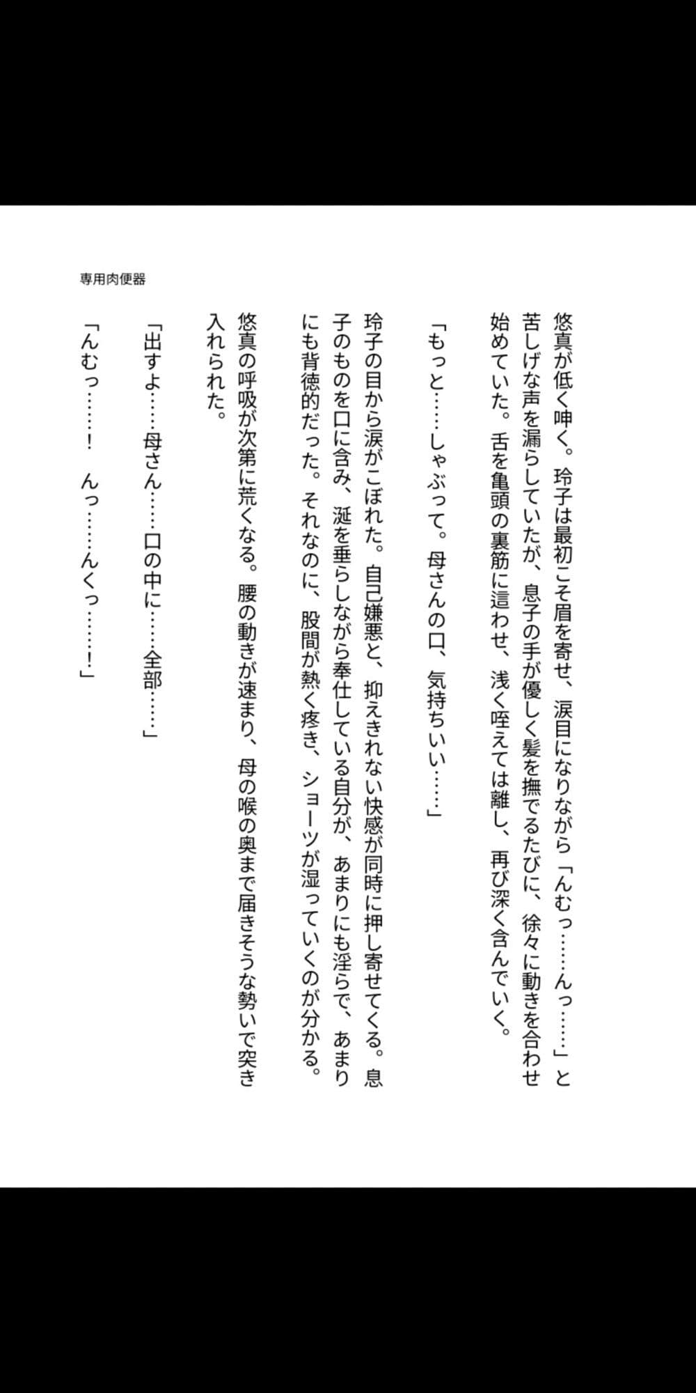母は僕の専用肉便器 ― 玲子、血の繋がった穴として堕ちるまで― サンプル2