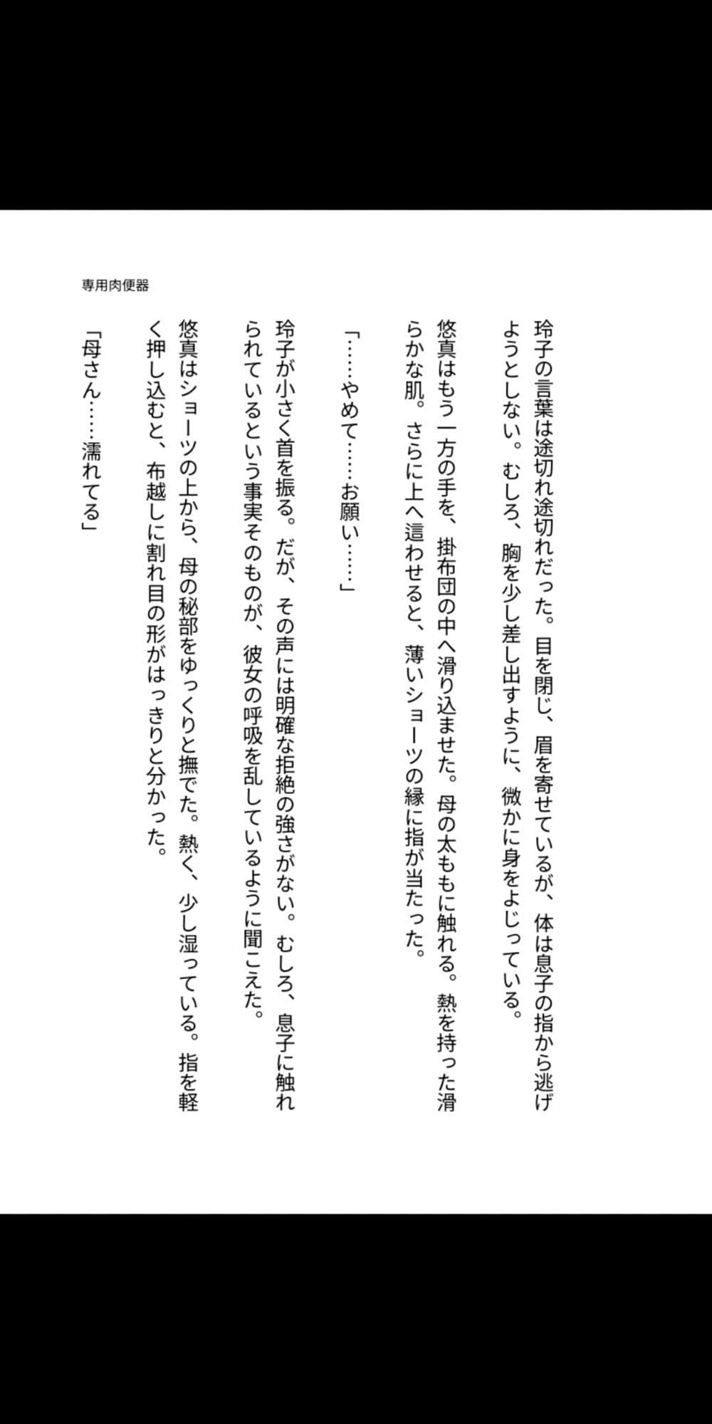 母は僕の専用肉便器 ― 玲子、血の繋がった穴として堕ちるまで― サンプル5
