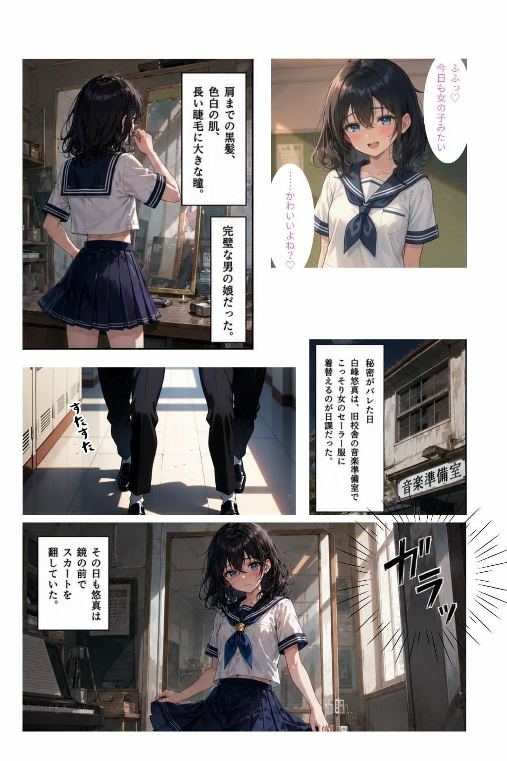 男の娘は今日も犯●れる〜アナル中出し精液まみれの日々〜 サンプル2