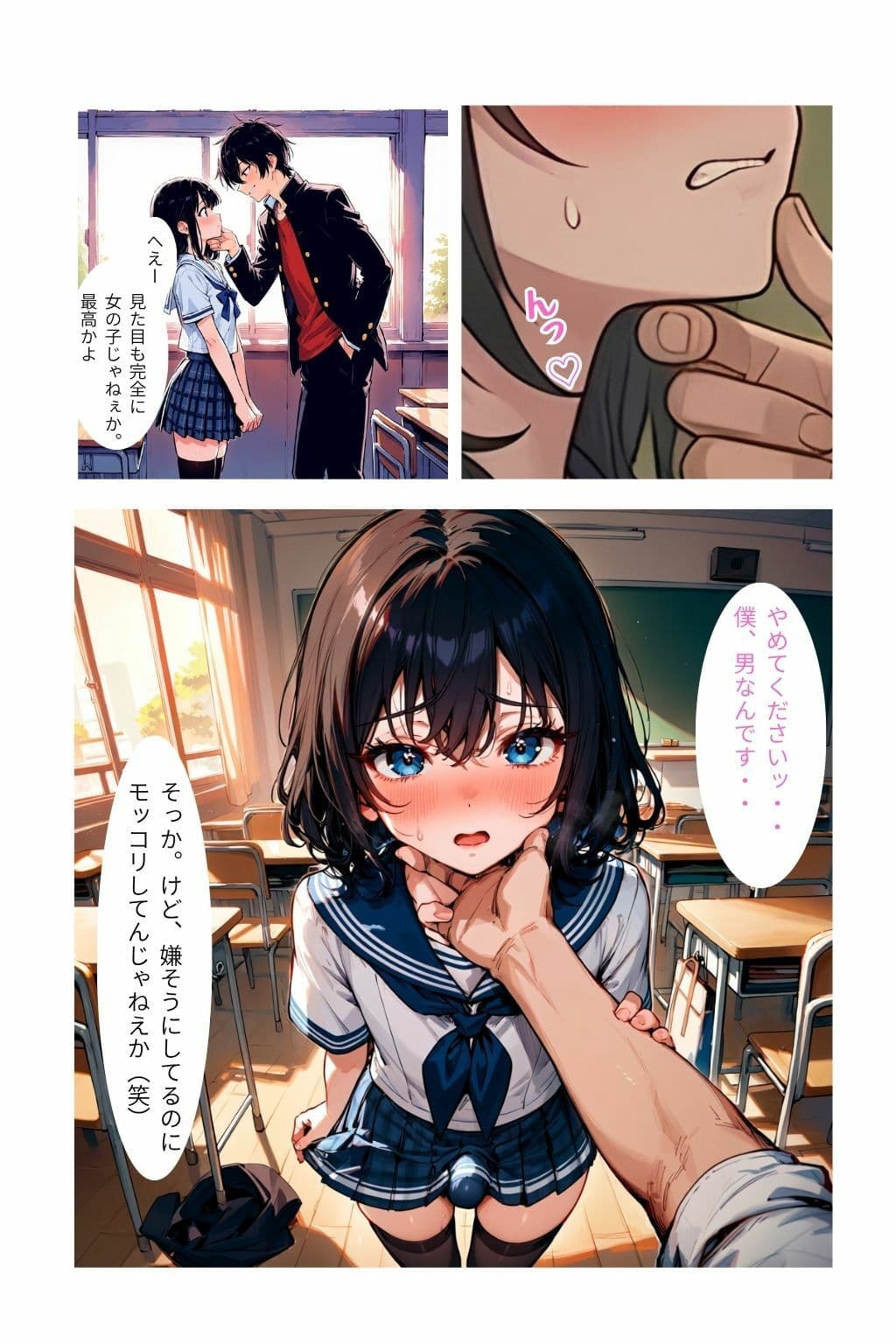 男の娘は今日も犯●れる〜アナル中出し精液まみれの日々〜 サンプル4