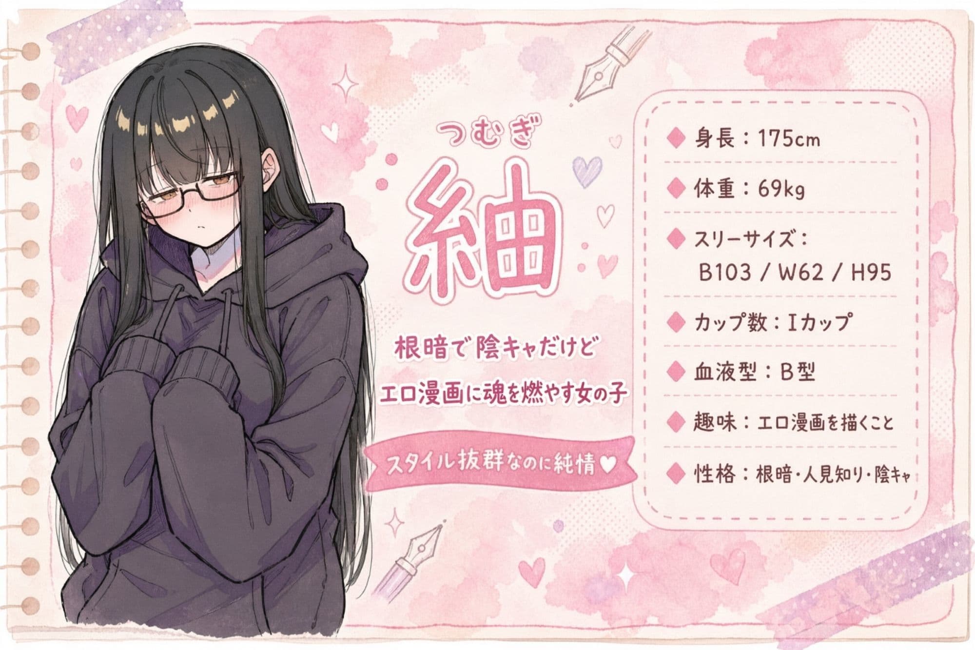地味なむっちり長身（175cm）の陰キャ義妹にエロ漫画の参考資料にされたら中出しえっちまで発展した件 サンプル1