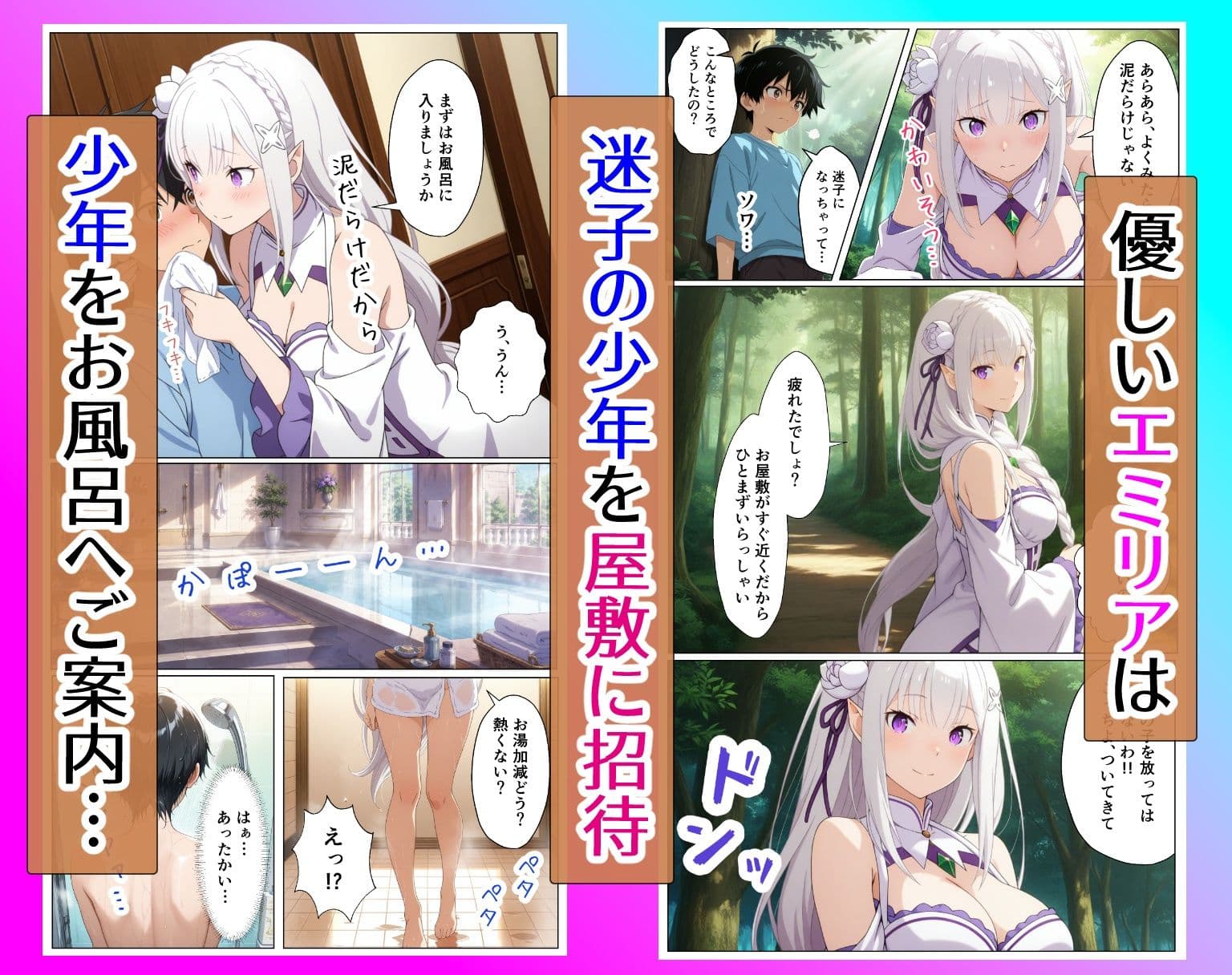 森で迷った僕を拾ったのはエ〇リアとレ〇でした〜屋敷で始まる種付け三昧の夏休み〜 サンプル2