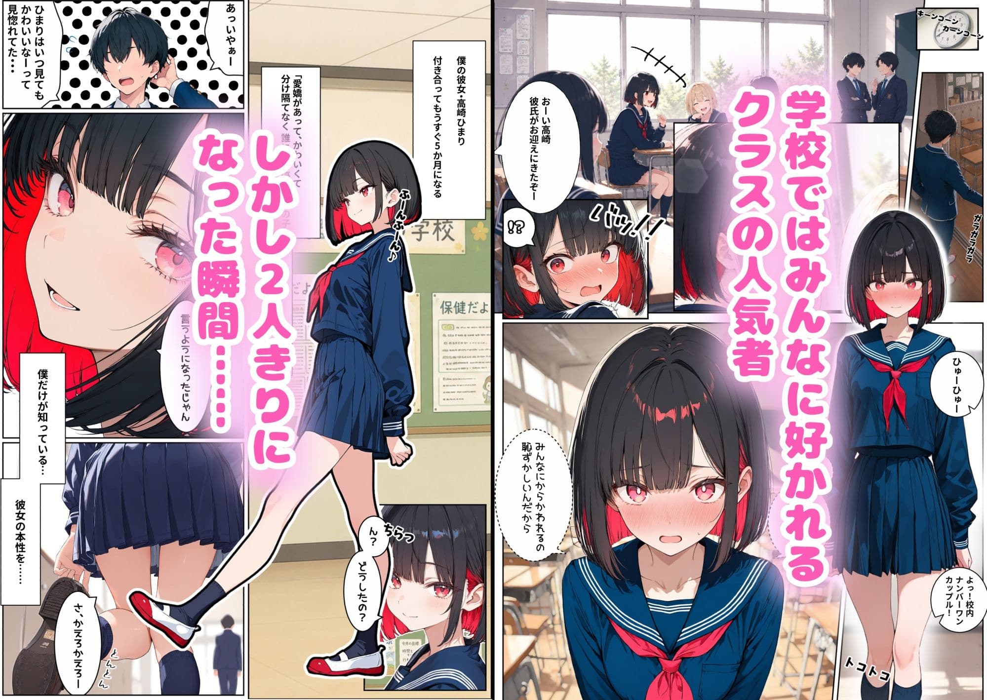 クラスの人気者な彼女に秘密を知られてから、僕の射精権は完全に彼女のものになりました サンプル1