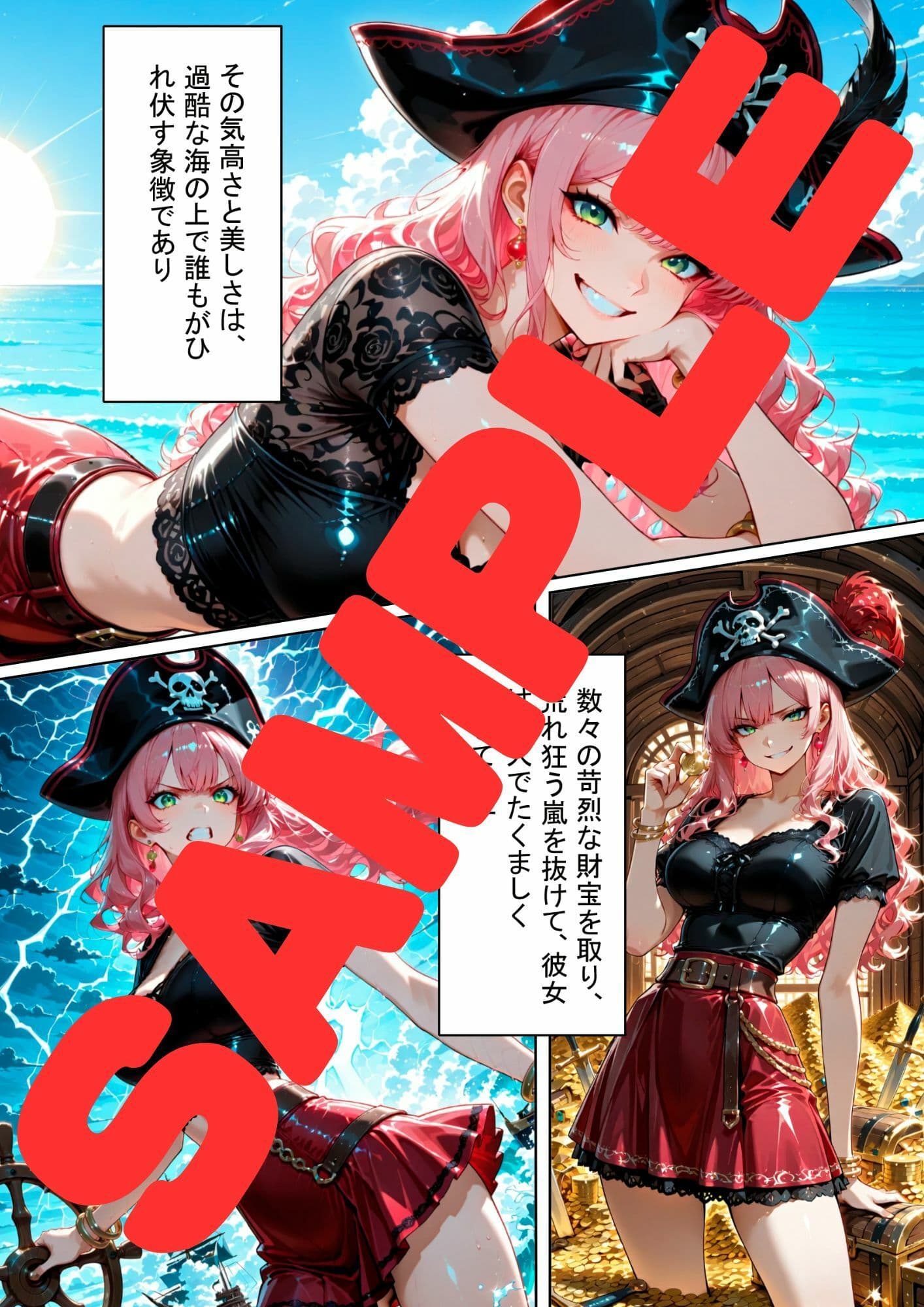 潮騒の果て、快感に溺れた女海賊の終着点 サンプル4
