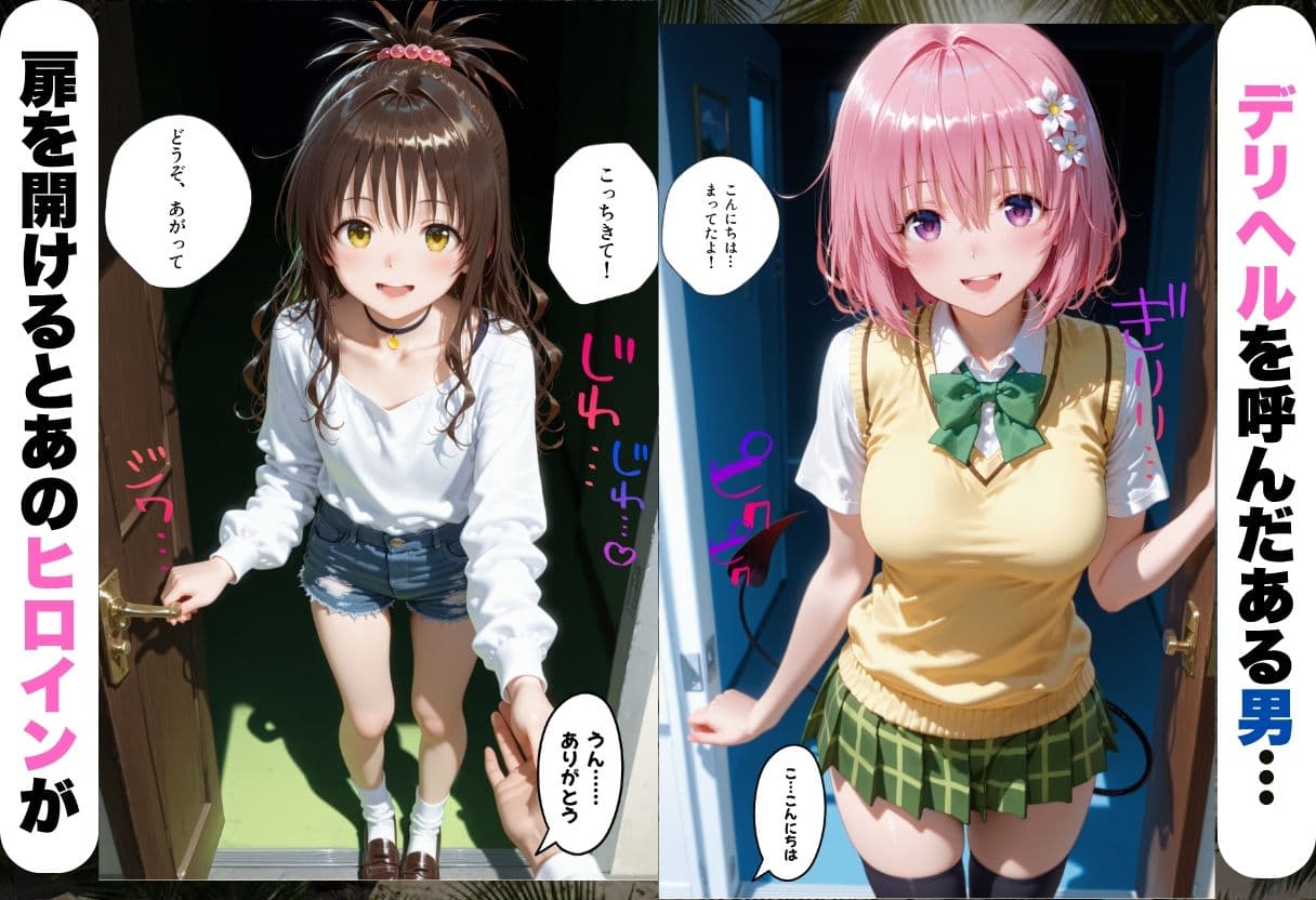 変身着せ替えデリヘルで激かわヒロインと濃厚中出しセックスした話ト〇ブル・ダークネス編 サンプル1