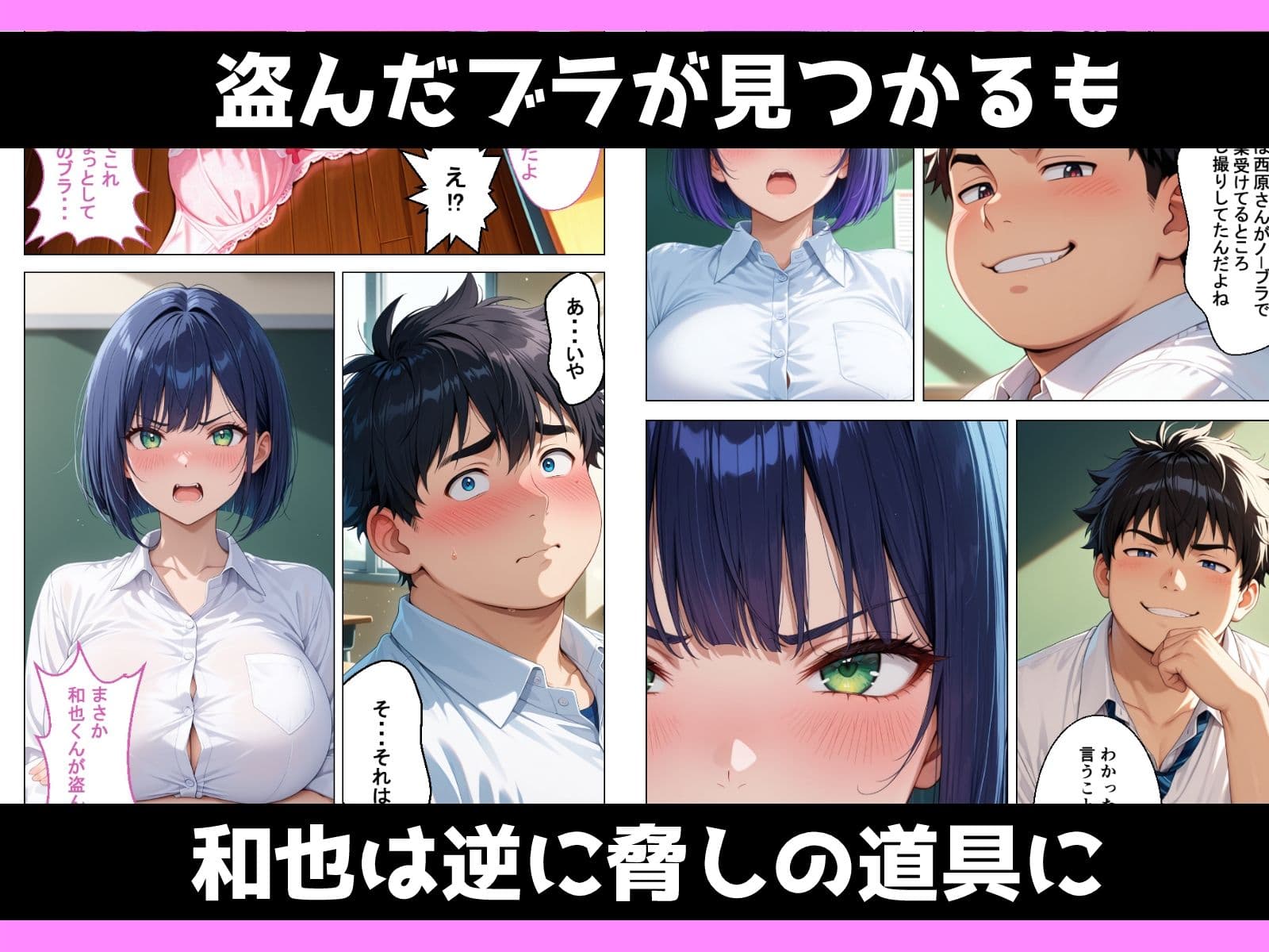 地味陰キャエリート巨乳がノーブラばれてメス堕ちさせられる話 サンプル5