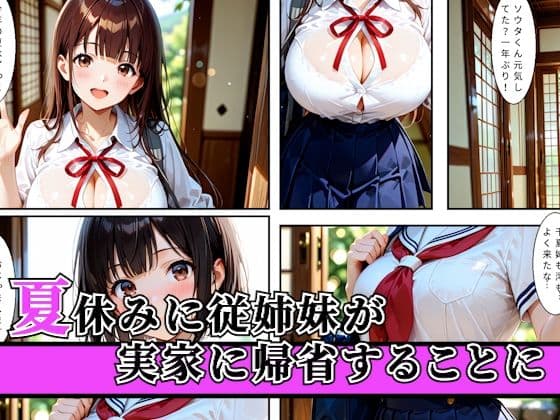 夏休みで実家に帰省してきた従姉妹とこっそりイチャラブセックスした話 サンプル1