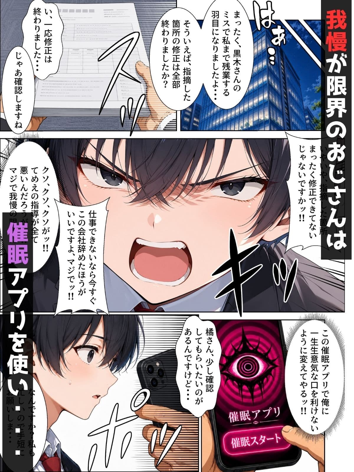 【男の娘×催●】〜Z世代のムカつく年下オス上司を常識改変〜 サンプル2
