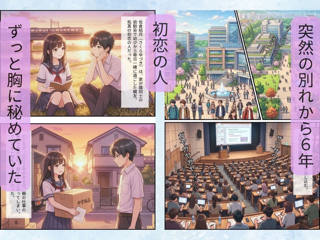 止まない雨と、終わらない初恋。〜大学生になった幼馴染と結ばれる夜〜 サンプル4