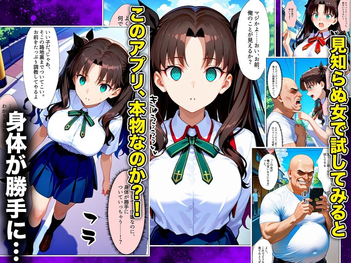 催●スマホおじさん〜女子校生孕ませ中出しハーレム化計画 F〇TE 編 サンプル2