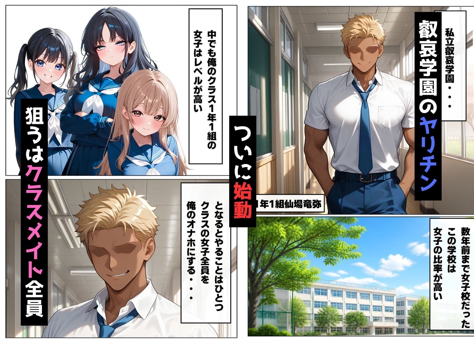 仙場の野望〜クラスの女子を全員俺のモノにするまで〜 サンプル1