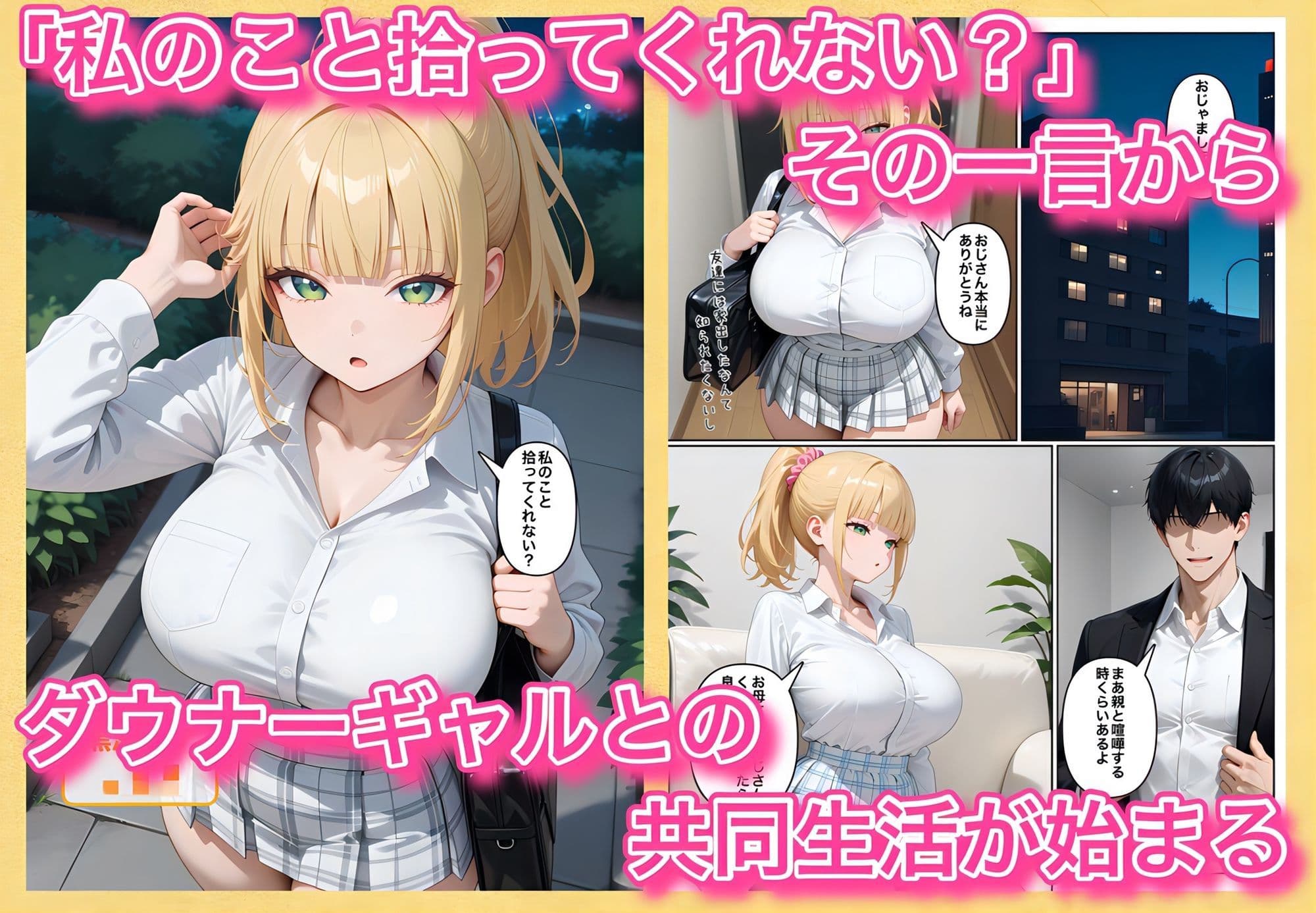 ギャルを拾ったら 拾ったダウナーギャルが毎日つまらなそうにヌいてくれる話 サンプル1