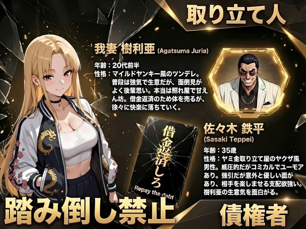【高画質版】借金ツンデレヤンキーの快楽返済 〜コテコテ闇金ヤクザとの甘い夜〜 サンプル1