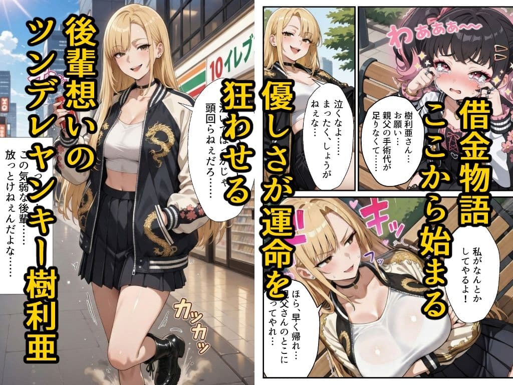 【高画質版】借金ツンデレヤンキーの快楽返済 〜コテコテ闇金ヤクザとの甘い夜〜 サンプル2