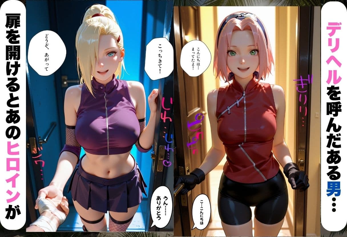 変身着せ替えデリヘルで激かわヒロインと濃厚中出しセックスした話ナ〇ト編 サンプル1