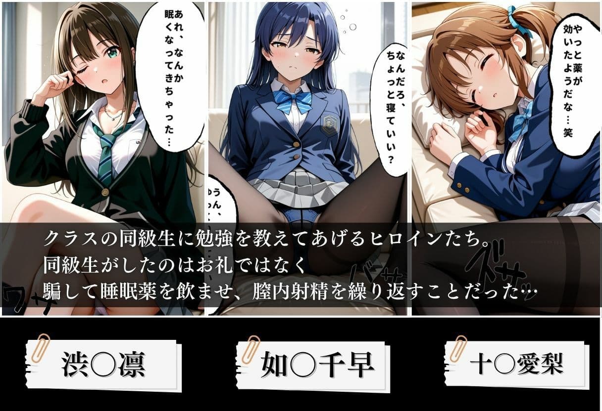 クラスの子に睡眠薬入れて種付けセックスした話 〜アイ〇ス編〜 サンプル1
