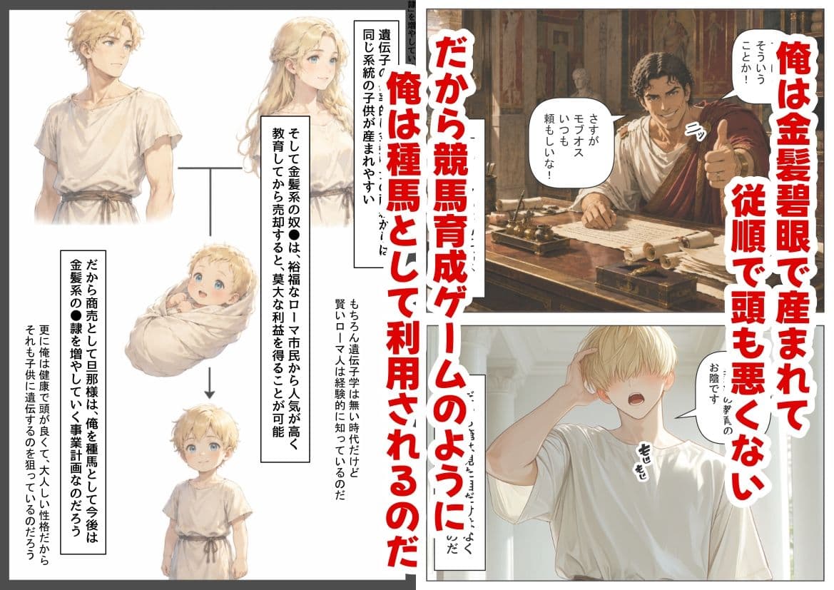 古代ローマ帝国の●隷転生したら、エロすぎた〜 サンプル3