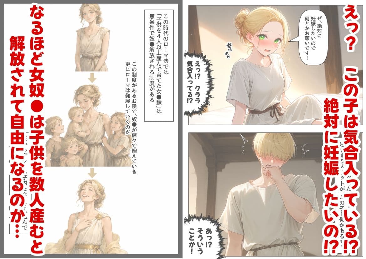 古代ローマ帝国の●隷転生したら、エロすぎた〜 サンプル5