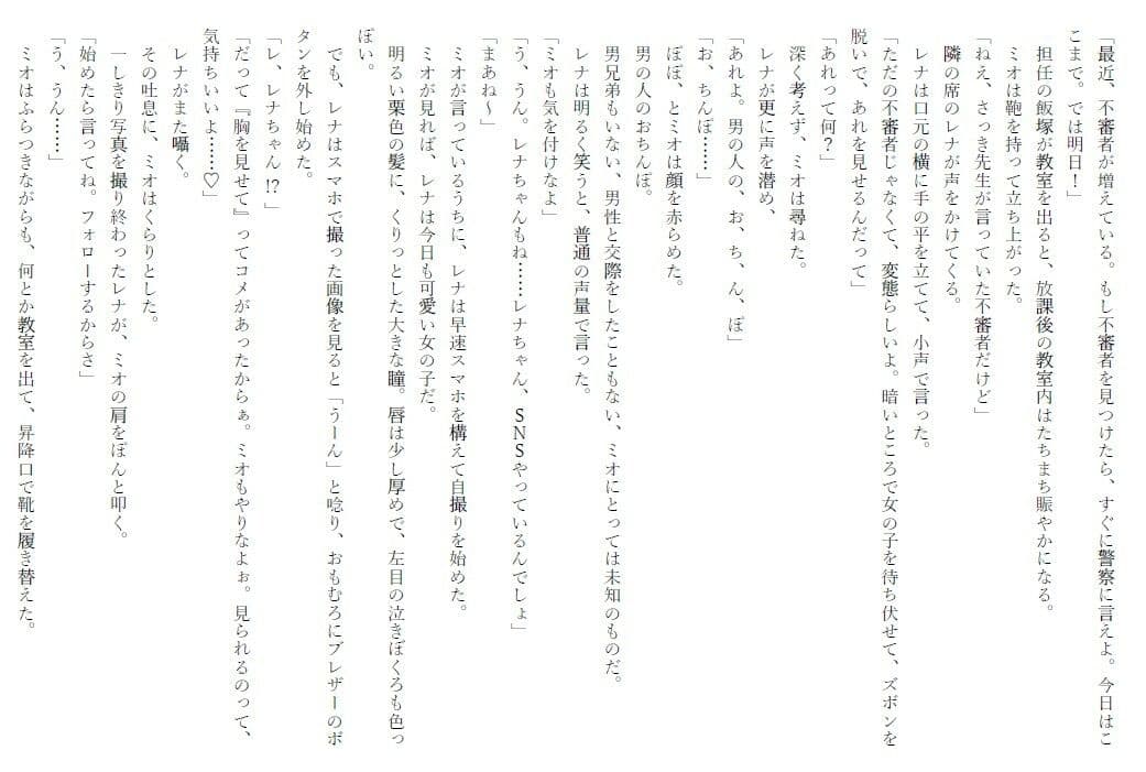 えっちに興味津々の女子校生が、不審者のおじさんにハアハアされて本当にえっちしちゃう話 サンプル1
