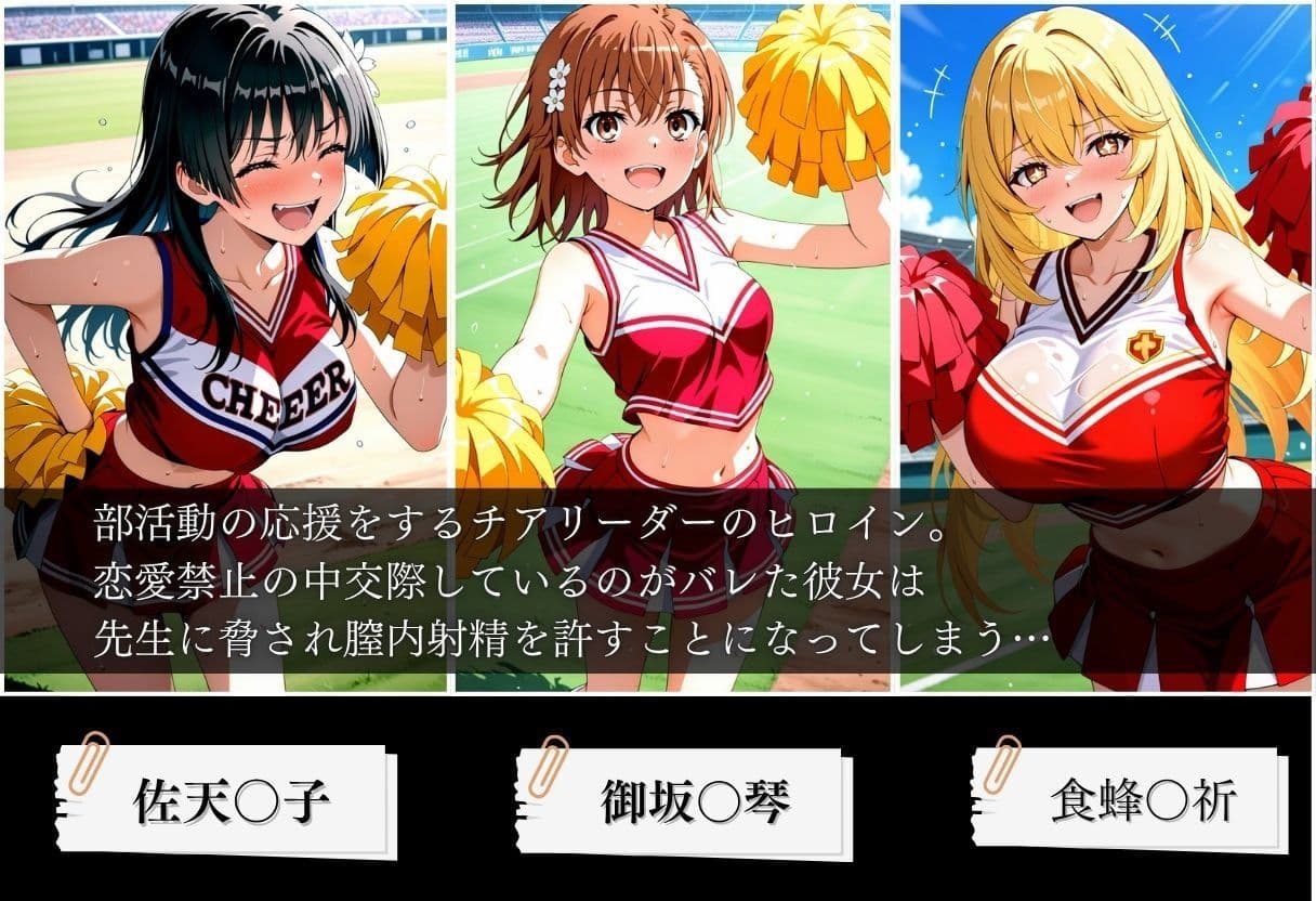 交際がバレたチアリーダーにお仕置き種付けした話〜とある科学の超電◯砲編〜 サンプル1