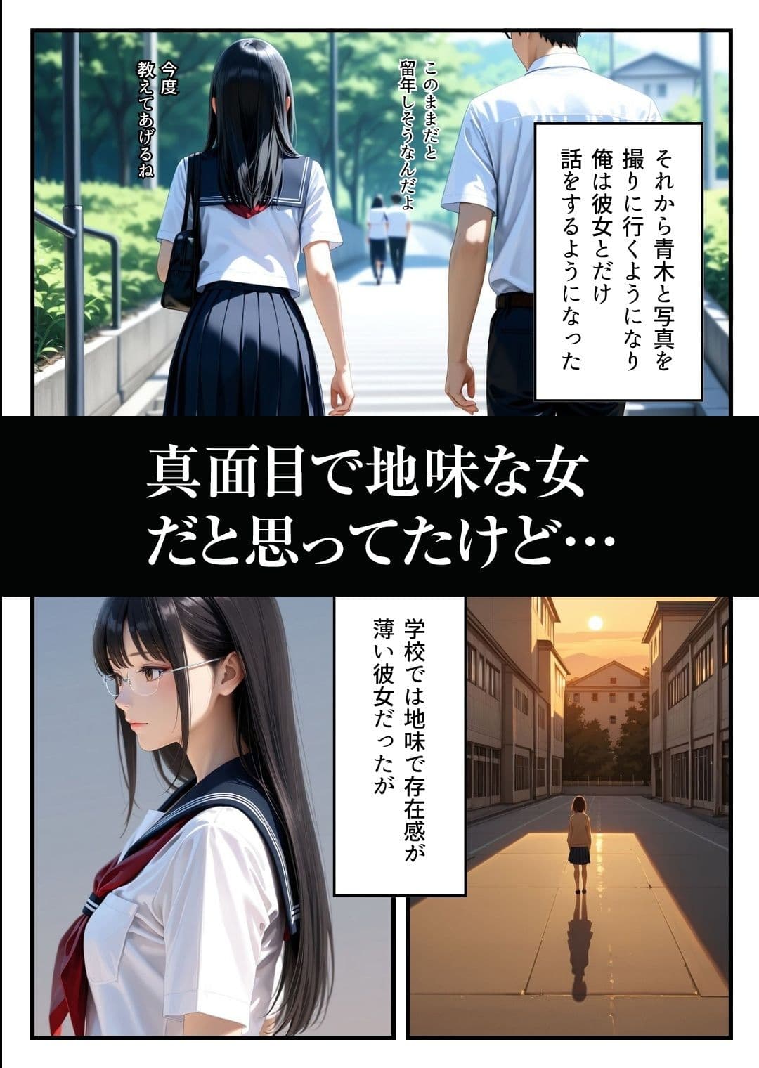 眼鏡の女 サンプル3