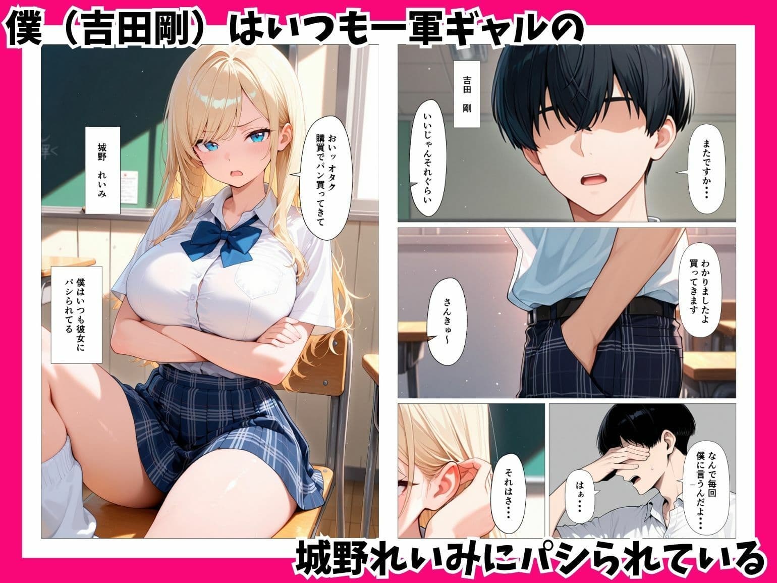 陰キャの僕をパシるギャルをSSランク精子で種付け潮だくセックスした話 サンプル1