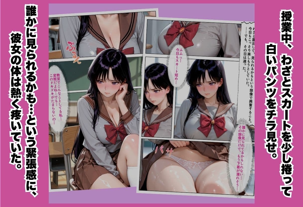 【学園露出】巨乳女子校生 生ハメSEX〜私、先生のペットになりました〜 Part.2 サンプル1