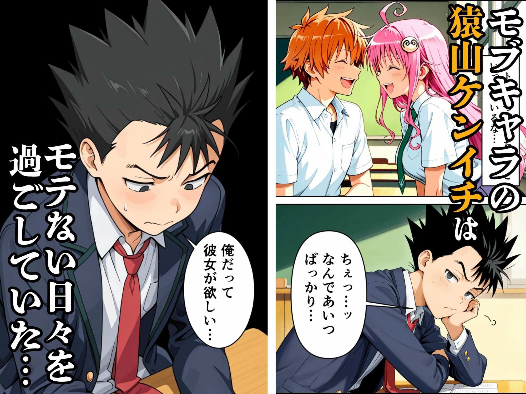 猿山が学園を支配しヒロインを蹂躙する話 サンプル1