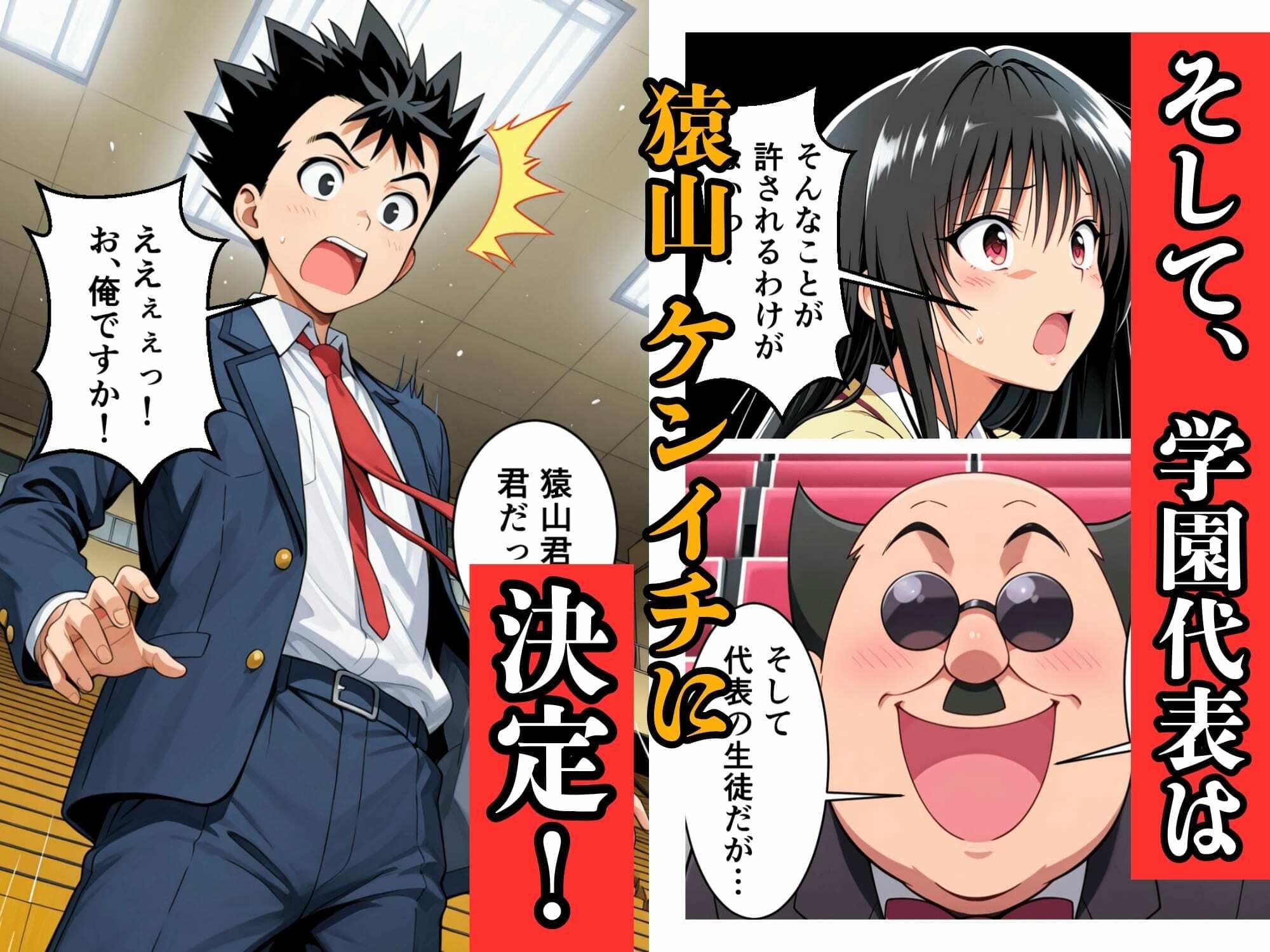 猿山が学園を支配しヒロインを蹂躙する話 サンプル4